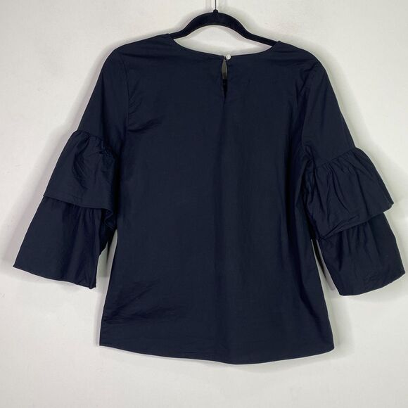 J. Crew Tiered Bell Sleeve Y2K Top Women's Size 6 - Picture 2 of 6